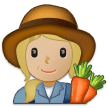 👩🏼‍🌾 Женщина-Фермер: Светлый Тон Кожи, смайлик от Samsung