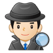 🕵🏻‍♂️ Detektiv: Helle Hautfarbe Emoji von Samsung
