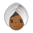 👳🏾‍♀️ Woman Wearing Turban: Medium-Dark Skin Tone, Emoji by Samsung