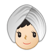 👳🏻‍♀️ Woman Wearing Turban: Light Skin Tone, Emoji by Samsung