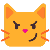 😼 Chat Avec Sourire En Coin Emoji par Microsoft