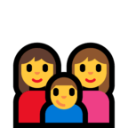 👩‍👩‍👦 Familie: Frau, Frau Und Junge Emoji von Microsoft