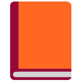 📙 Orangefarbenes Buch Emoji von Microsoft