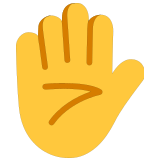 ✋ Erhobene Hand Emoji von Microsoft