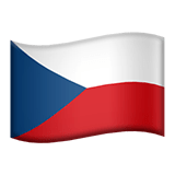 🇨🇿 Флаг: Чехия, смайлик от Apple