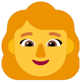 👩 Frau Emoji von Microsoft