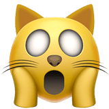 🙀 Erschöpfte Katze Emoji von Apple
