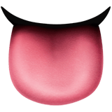 👅 Zunge Emoji von Apple
