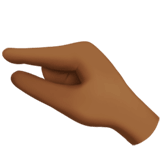 🤏🏾 Pinching Hand: Medium-Dark Skin Tone, Emoji by Apple