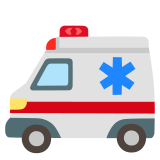 🚑 Krankenwagen Emoji von Google