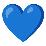 💙 Blaues Herz Emoji von Google