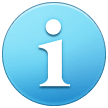 ℹ️ Buchstabe „i“ in Blauem Quadrat Emoji von Samsung