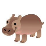 🦛 Hippopotame Emoji par Google