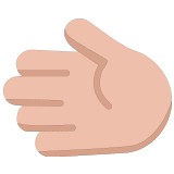 🫲🏼 Leftwards Hand: Medium-Light Skin Tone, Emoji by Microsoft