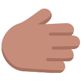 🫱🏽 Nach Rechts Weisende Hand: Mittlere Hautfarbe Emoji von Microsoft