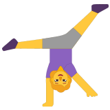 🤸‍♀️ Woman Cartwheeling, Emoji by Microsoft
