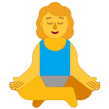 🧘‍♀️ Femme Dans La Posture Du Lotus Emoji par Microsoft