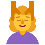 💆‍♀️ Frau, Die Eine Kopfmassage Bekommt Emoji von Microsoft