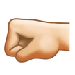 🤛🏻 Left-Facing Fist: Light Skin Tone, Emoji by Samsung