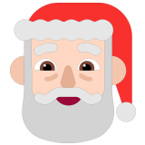🎅🏻 Weihnachtsmann: Helle Hautfarbe Emoji von Microsoft