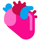 🫀 Anatomical Heart, Emoji by Microsoft