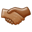 🫱🏽‍🫲🏾 Handshake: Medium Skin Tone, Medium-Dark Skin Tone, Emoji by Samsung