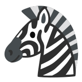 🦓 Zebra Emoji von Google