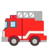 🚒 Feuerwehrauto Emoji von Google