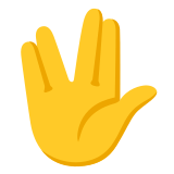 🖖 Vulcan Salute, Emoji by Google