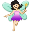 🧚🏻‍♀️ Woman Fairy: Light Skin Tone, Emoji by Samsung