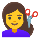 💇‍♀️ Frau Beim Haareschneiden Emoji von Google