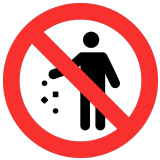 🚯 Abfall Verboten Emoji von Microsoft