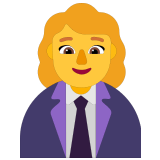 👩‍💼 Büroangestellte Emoji von Microsoft