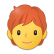 🧑‍🦰 Erwachsener: Rotes Haar Emoji von Samsung