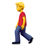 🚶‍♂️ Man Walking, Emoji by Apple