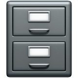 🗄️ File Cabinet, Emoji by Apple