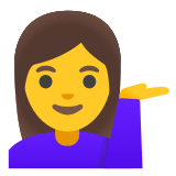 💁‍♀️ Женщина Тянет Руку, смайлик от Google