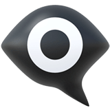 👁️‍🗨️ Auge in Sprechblase Emoji von Apple