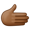 🫱🏾 Rightwards Hand: Medium-Dark Skin Tone, Emoji by Samsung