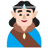 🧝🏻‍♂️ Man Elf: Light Skin Tone, Emoji by Microsoft
