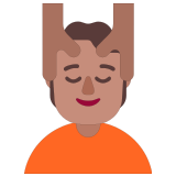 💆🏽 Person Getting Massage: Medium Skin Tone, Emoji by Microsoft