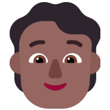 🧑🏾 Person: Medium-Dark Skin Tone, Emoji by Microsoft