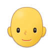 🧑‍🦲 Erwachsener: Glatze Emoji von Samsung