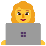 👩‍💻 It-Expertin Emoji von Microsoft