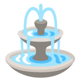 ⛲ Fontaine Emoji par Google