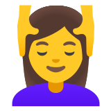 💆‍♀️ Frau, Die Eine Kopfmassage Bekommt Emoji von Google