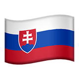 🇸🇰 Флаг: Словакия, смайлик от Apple