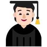 🧑🏻‍🎓 Student(in): Helle Hautfarbe Emoji von Microsoft