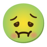 🤢 Würgendes Gesicht Emoji von Google