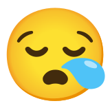 😪 Visage Endormi Emoji par Google